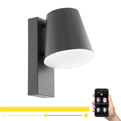 Eglo - Udendørs LED væglampe dæmpbar CALDIERO-C 1xE27/9W/230V IP44