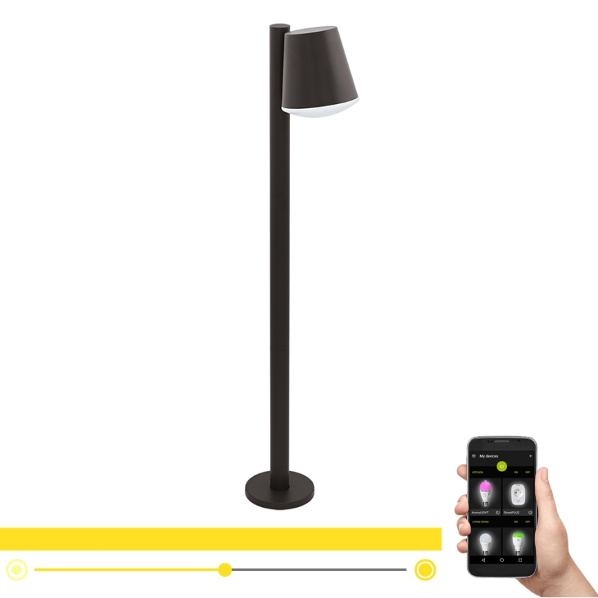 Eglo - Udendørs LED lampe m. RGB-farver dæmpbar CALDIERO-C 1xE27/9W/230V antracit IP44