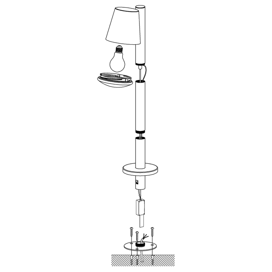 Eglo - Udendørs LED lampe m. RGB-farver dæmpbar CALDIERO-C 1xE27/9W/230V antracit IP44