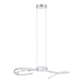 Eglo 97488 - LED-krystallysekrone på stålwire VALLEMARE 1 2xLED/8W/230V