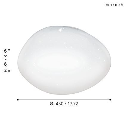 Eglo - LED lysdæmper loftslampe LED/21W/230V