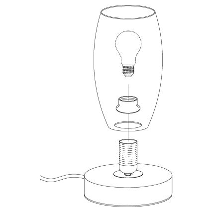 Eglo - Bordlampe 1xE27/40W/230V