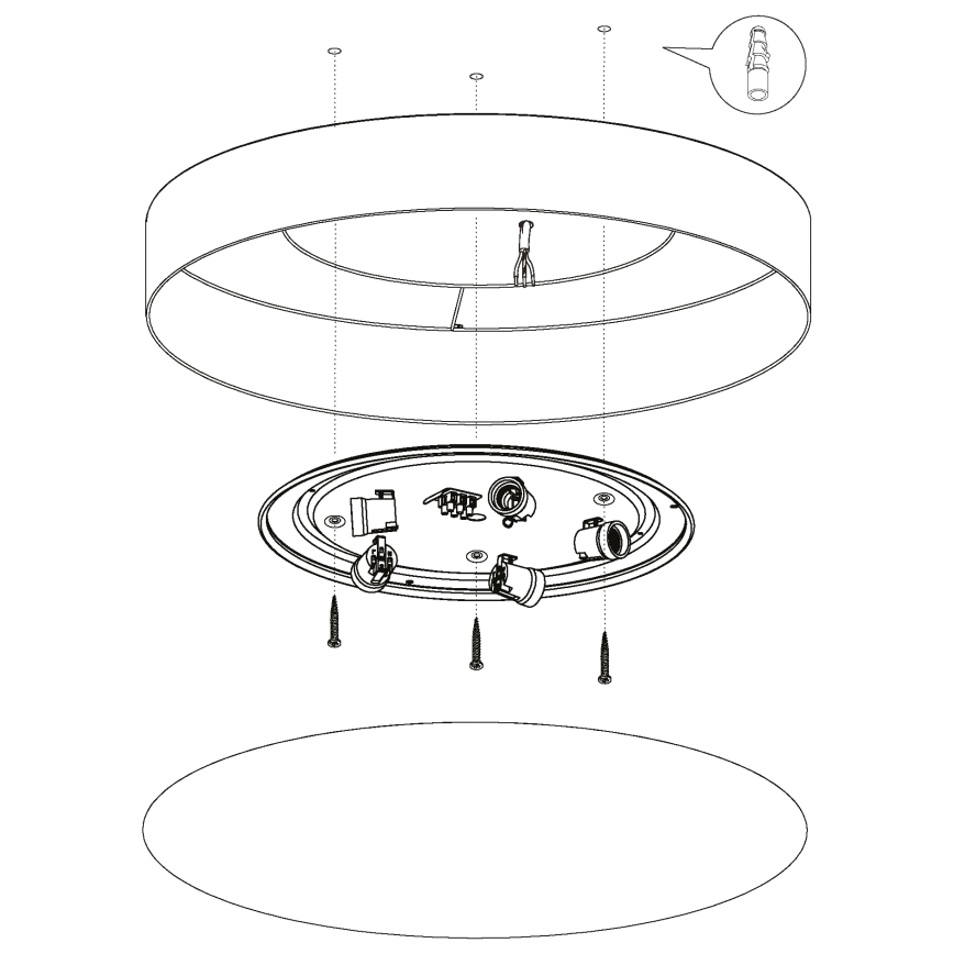 Eglo 97616 - Loftlampe PASTERI 5xE27/60W/230V 76 cm