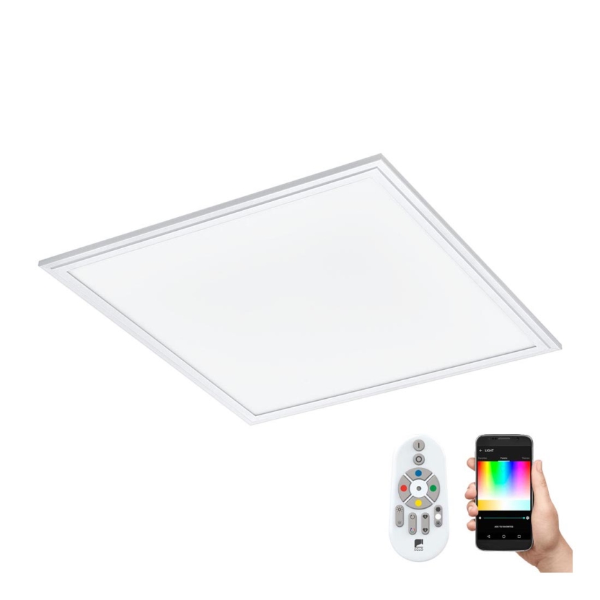 EGLO 97629 - LED lampe m. RGB-farver dæmpbar SALOBRENA-C 1xLED/24W/230V + fjernbetjening