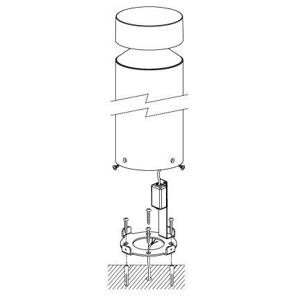 Eglo - Udendørs LED lampe LED/11W/230V antik sort 450 mm IP44