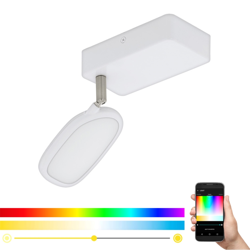 Eglo - LED RGB spotlampe PALOMBARE-C 1xLED/5W/230V