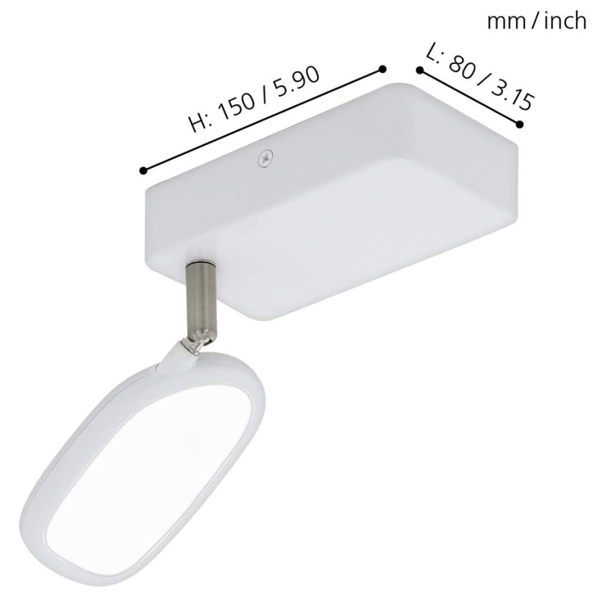 Eglo - LED RGB spotlampe PALOMBARE-C 1xLED/5W/230V
