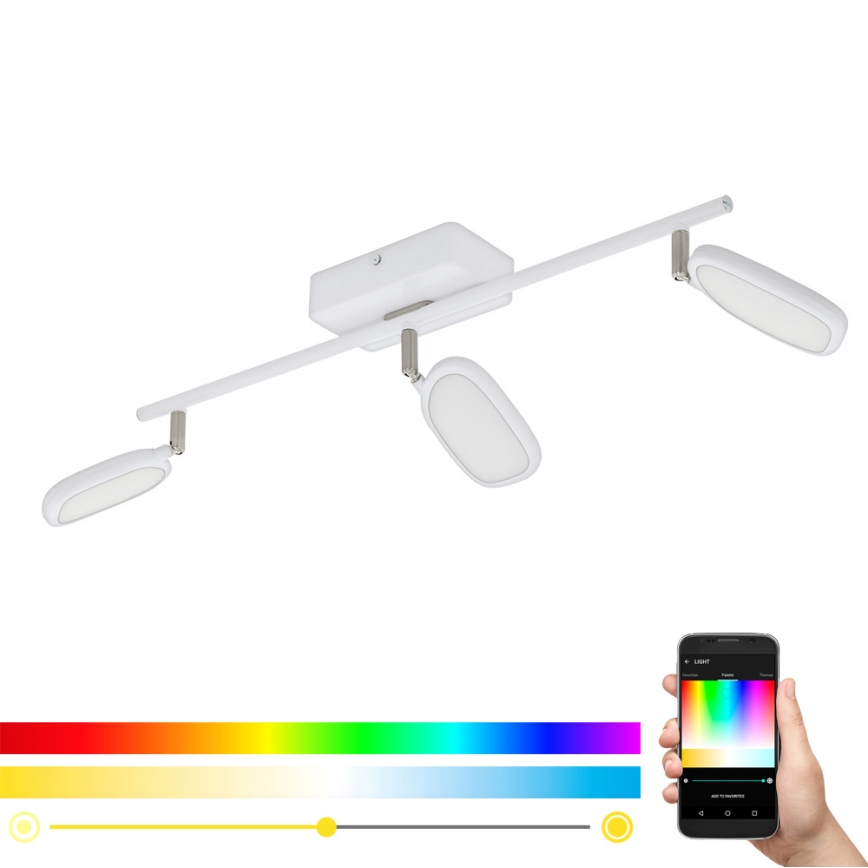 Eglo - LED RGB Spotlampe PALOMBARE-C 3xLED/5W/230V