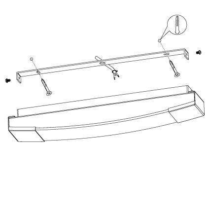 Eglo - LED badeværelsesspejl belysning LED/16W/230V IP44