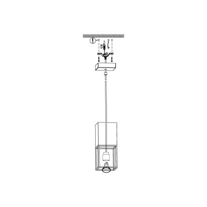 Eglo - LED lysekrone i en snor 1xGU10/5W/230V