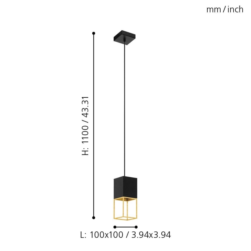Eglo 97733 - LED-pendel på wire MONTEBALDO 1xGU10/5W/230V