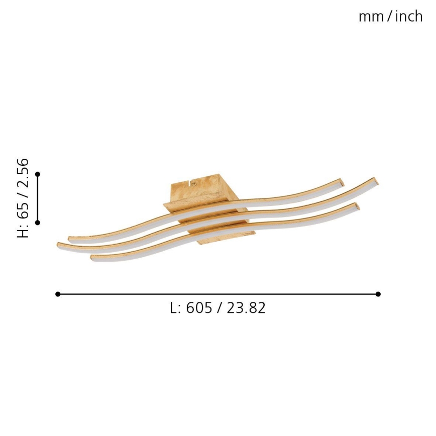 Eglo 97743 - LED overflademonteret loftlampe MIRAFLORES 3xLED/8,6W/230V