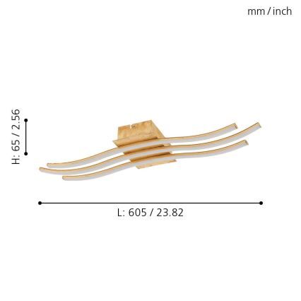 Eglo 97743 - LED overflademonteret loftlampe MIRAFLORES 3xLED/8,6W/230V