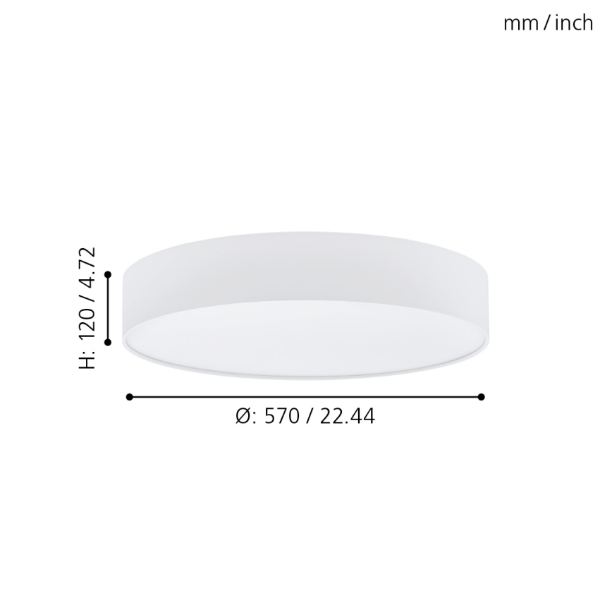 Eglo - LED lysdæmper loftslampe LED/40W/230V