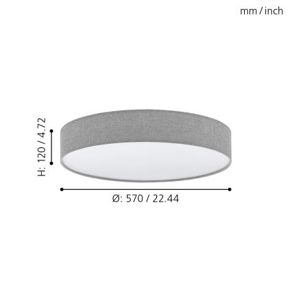 Eglo - LED lysdæmper loftslampe LED/40W/230V