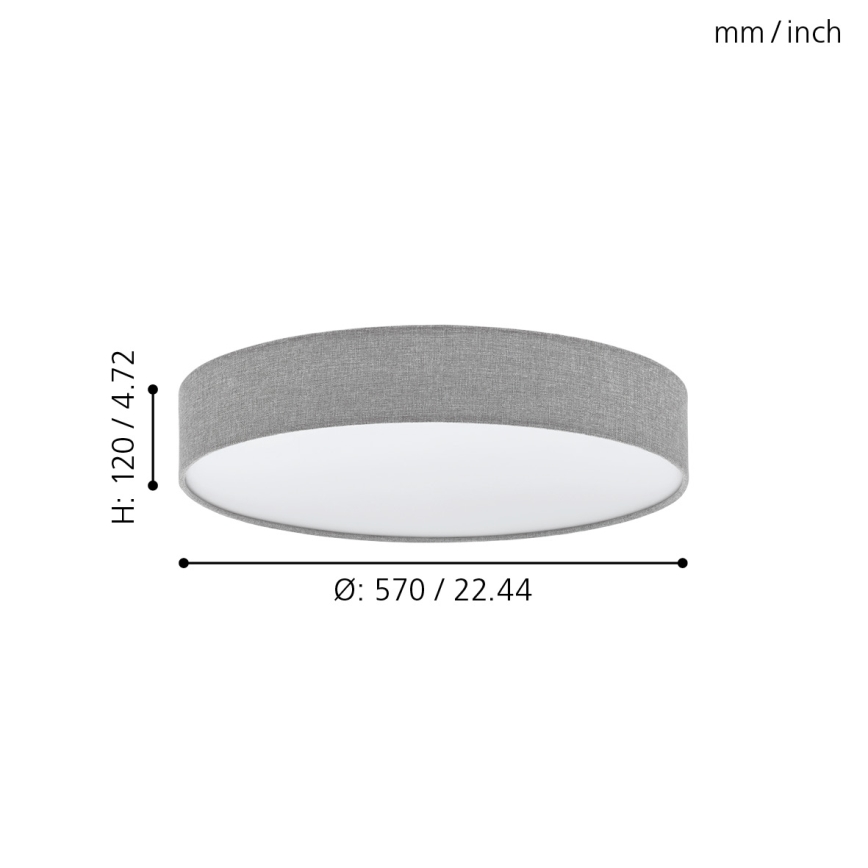 Eglo - LED dæmpbar loftlampe LED/40W/230V + fjernbetjening