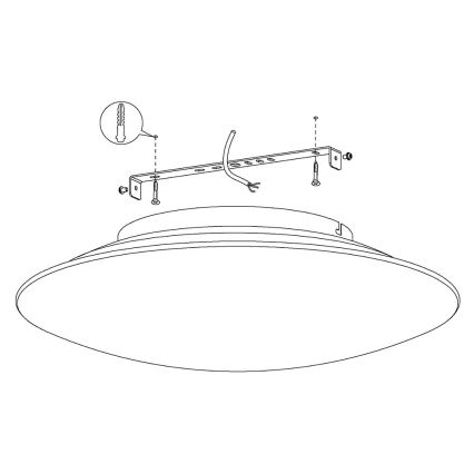 Eglo 97811 - LED loftlampe dæmpbar FRATTINA-C 1xLED/27W/230V