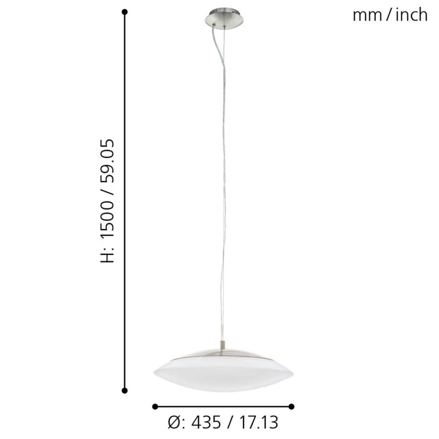 Eglo 97812 - LED pendel dæmpbar RGB-farver FRATTINA-C 1xLED/27W/230V