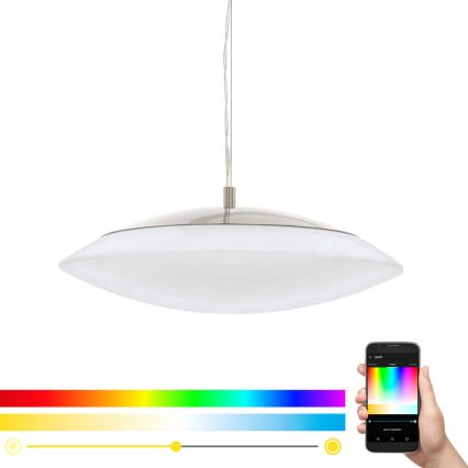 Eglo 97812 - LED RGB dæmpbar loftspendel på wire FRATTINA-C LED/27W/230V
