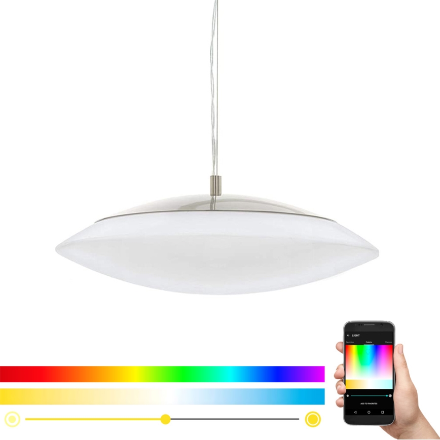 Eglo 97812 - LED RGB dæmpbar pendel på kabel FRATTINA-C 1xLED/27W/230V