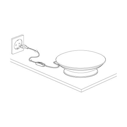 Eglo 97813 - LED RGB dæmpbar bordlampe FRATTINA-C LED/18W/230V