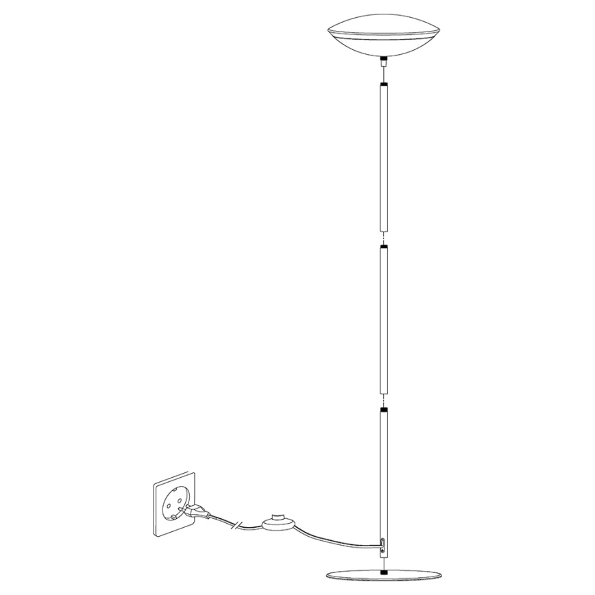 Eglo 97814 - LED RGB Dæmpbar gulvlampe FRATTINA-C 1xLED/18W/230V
