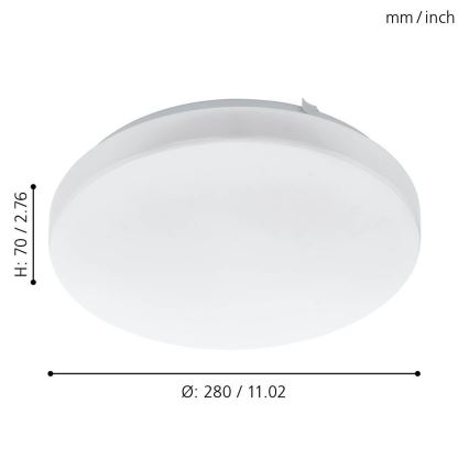 Eglo - LED loftsbelysning LED/11,5W/230V