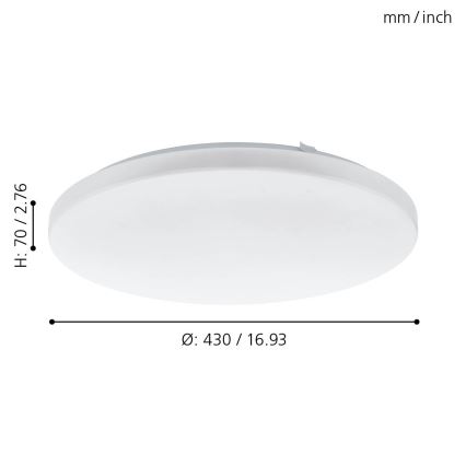 Eglo - LED loftsbelysning LED/33,5W/230V