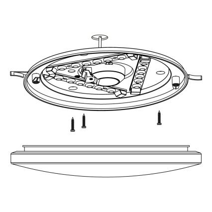 Eglo - LED loftlampe LED/11,5W/230V