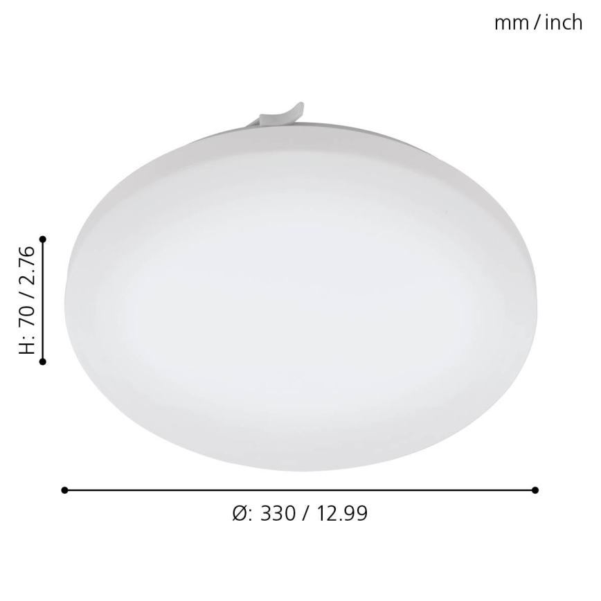 Eglo - LED loftlampe til badeværelse LED/14,6W/230V IP44