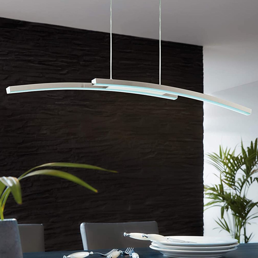 Eglo 97911 - LED RGB Dæmpbar pendel med wireophæng FRAIOLI-C 2xLED/17W/230V