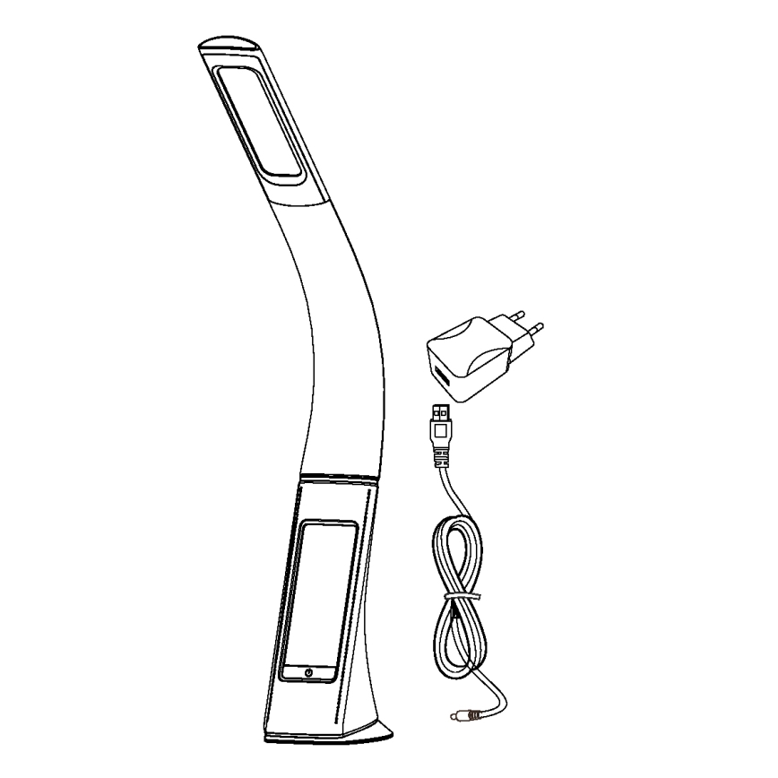 Eglo - LED bordlampe dæmpbar LED/3,2W/230V antik sort