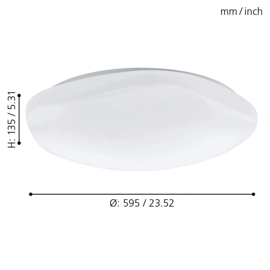 Eglo - LED loftlampe dæmpbar RGB-farver TOTARI-C LED/34W/230V + fjernbetjening