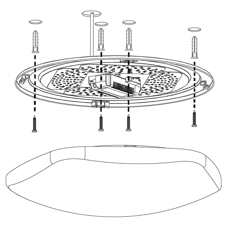 Eglo 97921 - LED RGB dæmpbar loftlampe TOTARI-C LED/34W/230V + fjernbetjening
