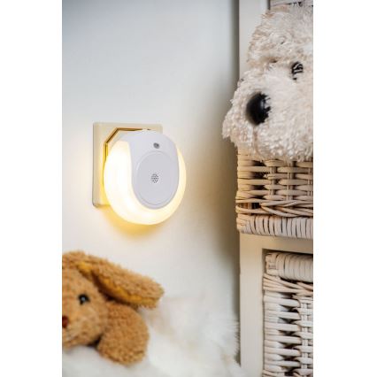 Eglo - LED-natlys med skumringssensor 2xLED/0,4W/230V 3000K