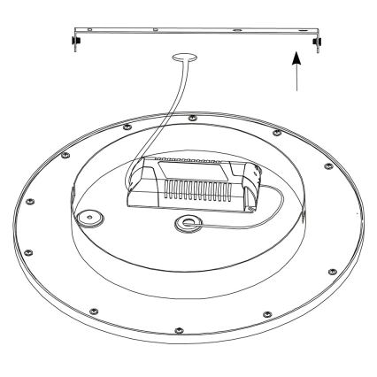 Eglo - LED loftlampe RGBW-farver SARSINA-C LED/16W/230V + fjernbetjening