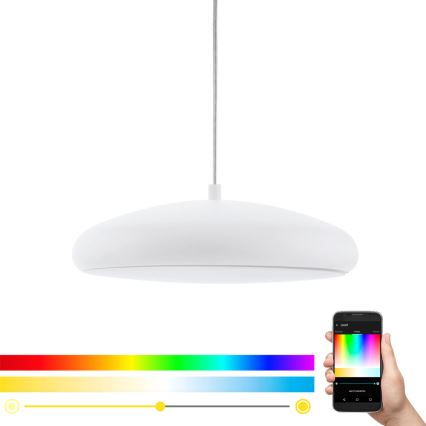 Eglo 98046 - LED RGB dæmpbar pendel på kabel RIODEVA-C LED/27W/230V
