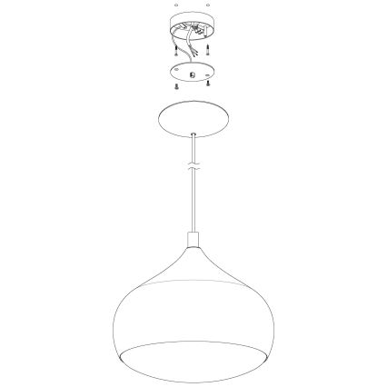 Eglo 98047 - LED RGBW dæmpbar pendel med kabelophæng COMBA-C LED/18W/230V