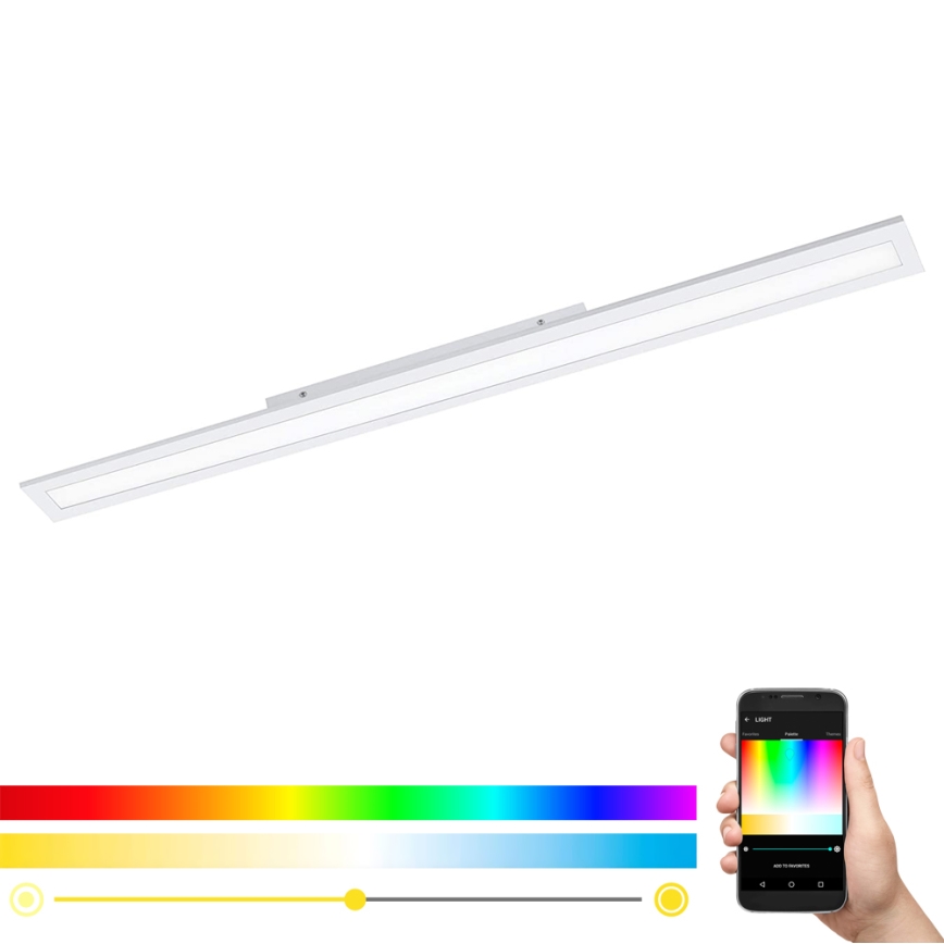Eglo - LED panel dæmpbart RGBW-farver SALOBRENA-C LED/34W/230V + fjernbetjening