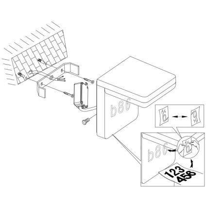 Eglo - LED husnummer LED/11W/230V IP44