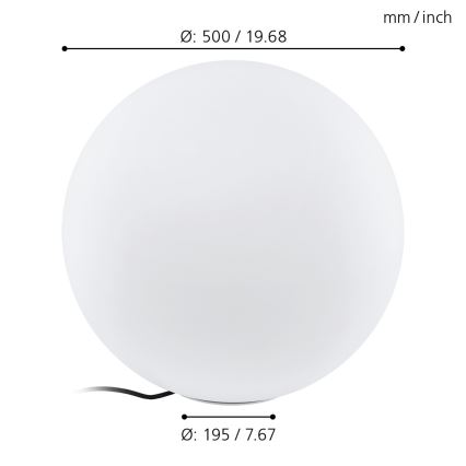 Eglo - Udendørslampe 1xE27/40W/230V IP65 ø500