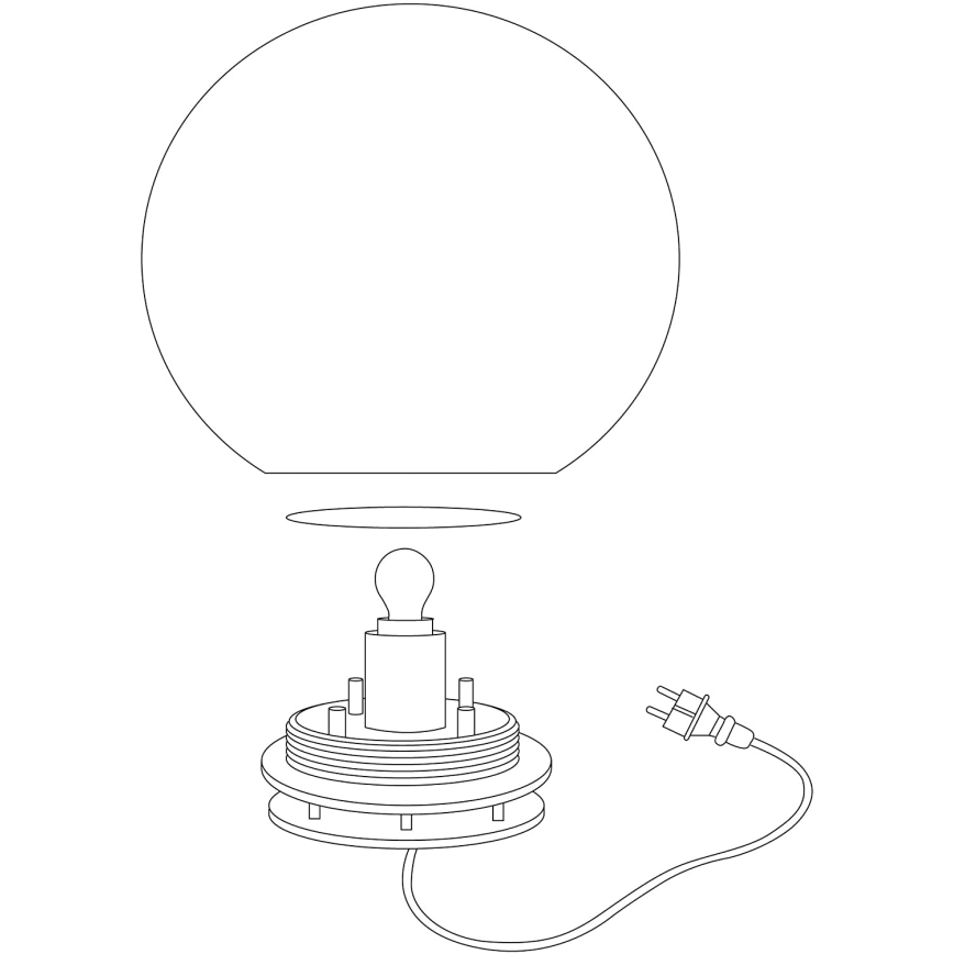 Eglo 98105 - LED RGBW Udendørslampe MONTEROLO-C LED/9W/230V IP65 Ø300