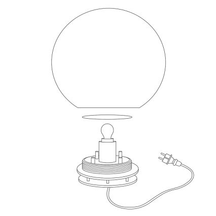 Eglo 98108 - LED RGBW Udendørslampe MONTEROLO-C LED/9W/230V IP65 Ø600