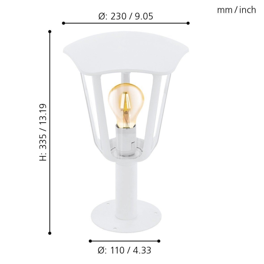 Eglo 98117 - Udendørslampe MONREALE 1xE27/60W/230V IP44