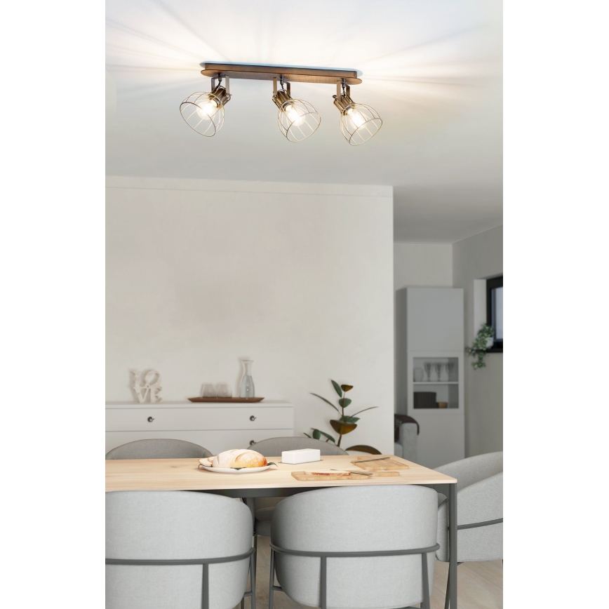 Eglo 98136 - Spotlampe SAMBATELLO 3xE27/40W/230V