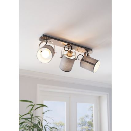 Eglo 98141 - Spotlampe VILLABATE 3xE27/10W/230V