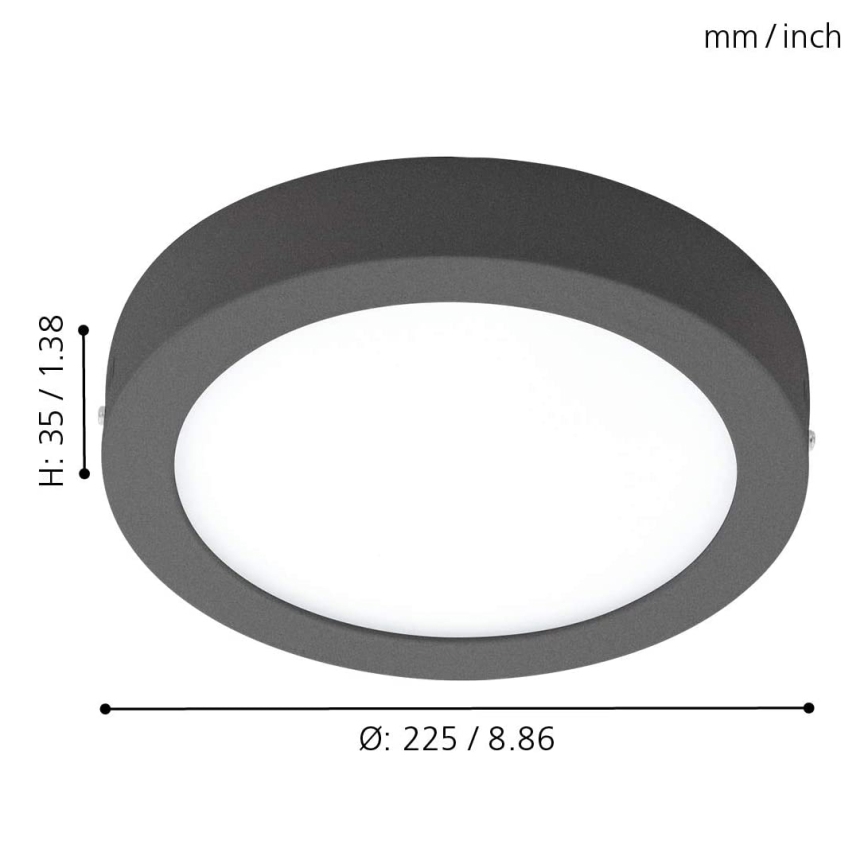 Eglo - LED Dæmpbart udendørsarmatur ARGOLIS-C LED/16,5W/230V IP44