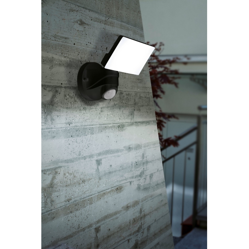 Eglo - Udendørs LED væglampe med sensor LED/15W/230V IP44