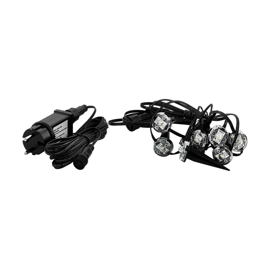 Eglo - LED udendørs dekorativ lyskæde 9xLED 10m IP65 varm hvid