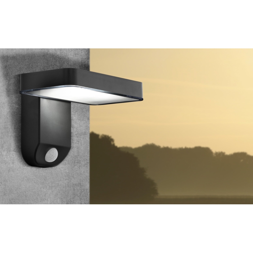 Eglo - Soldrevet LED væglampe med sensor LED/4,5W/3,7V 2200 mAh IP44